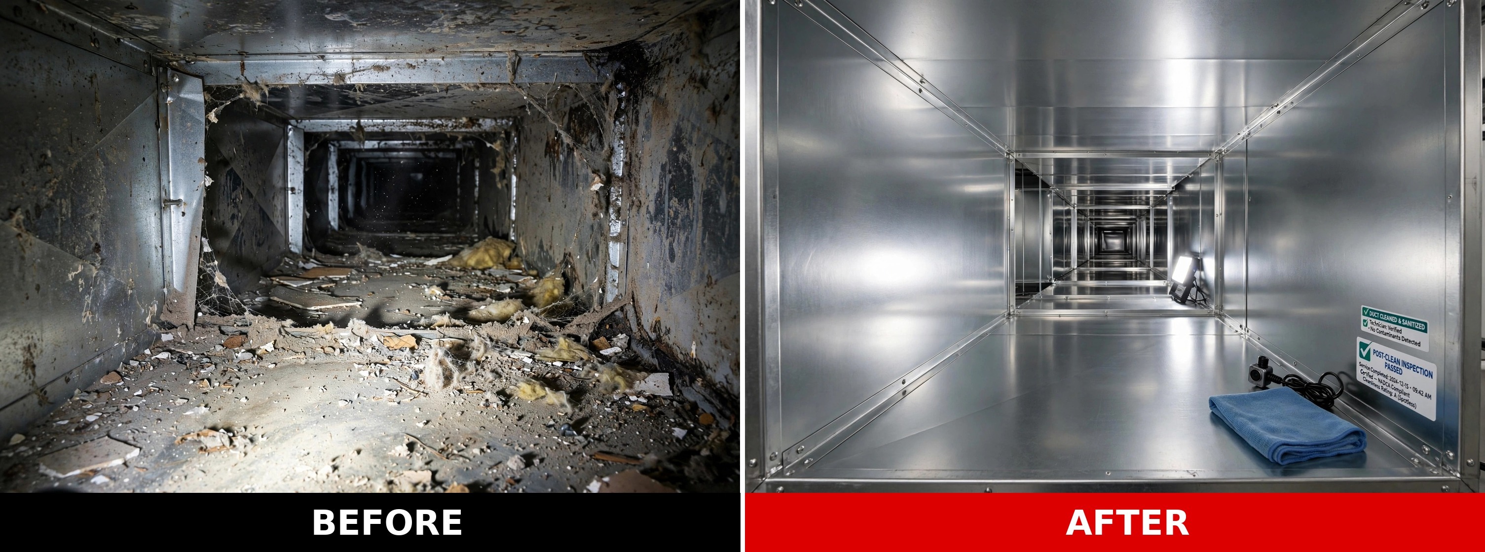 Vent cleaning in residential house thumbnail